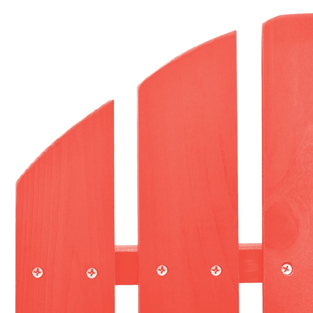 Garden Rocking Chair | Red | Solid Fir Wood | Medium | Durable