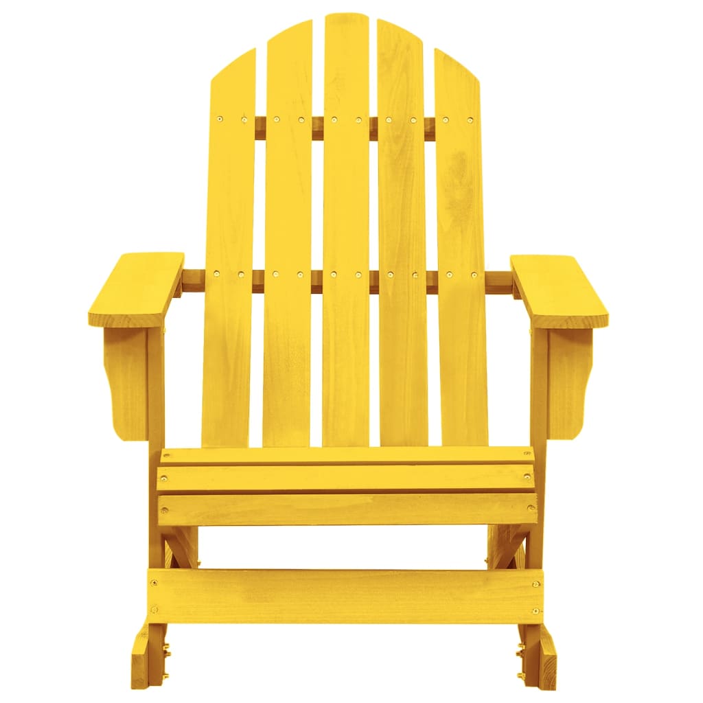 Garden Rocking Chair | Yellow | Solid fir wood | Standard | Comfy