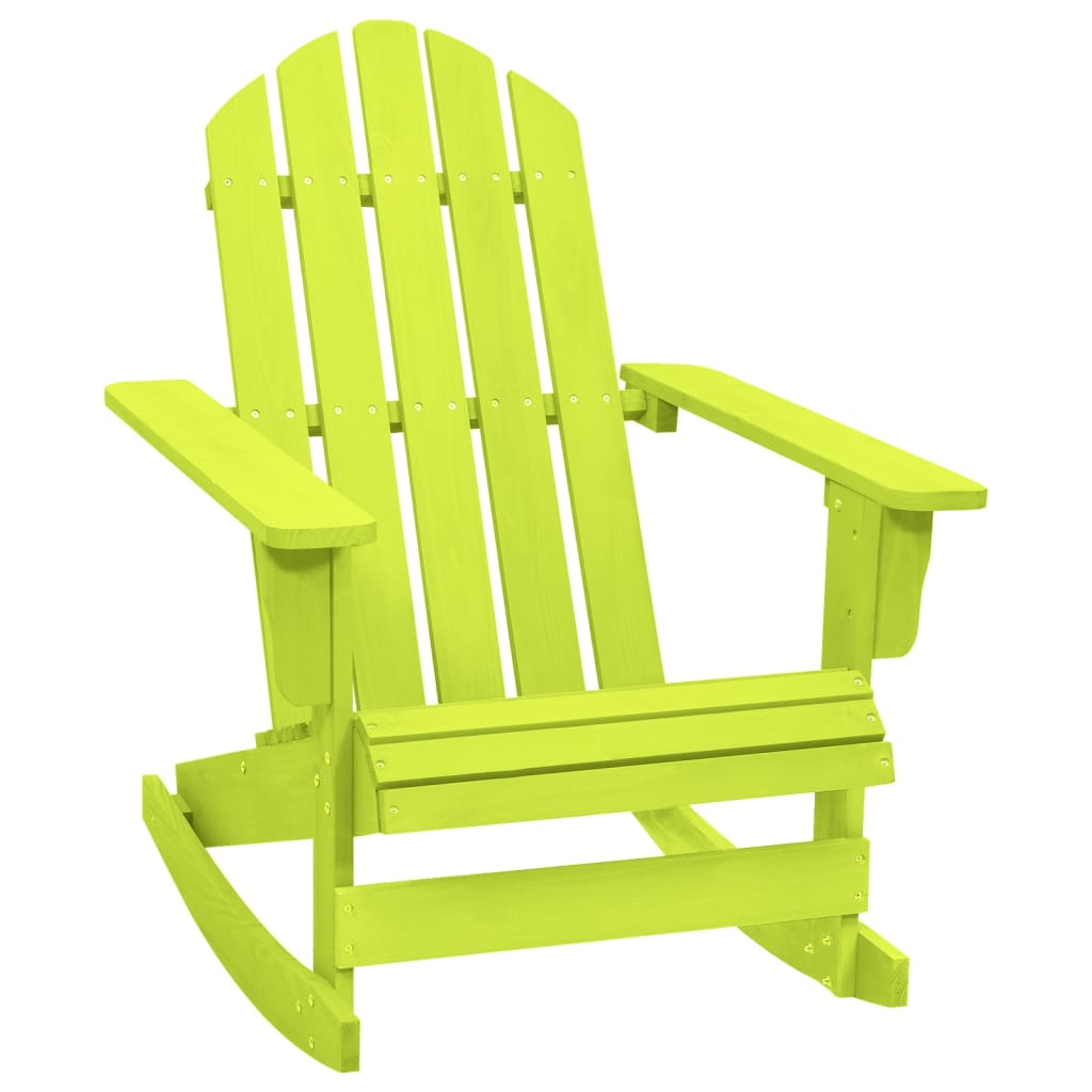 Garden Rocking Chair | Green | Solid fir wood | Standard