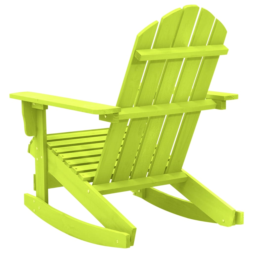 Garden Rocking Chair | Green | Solid fir wood | Standard