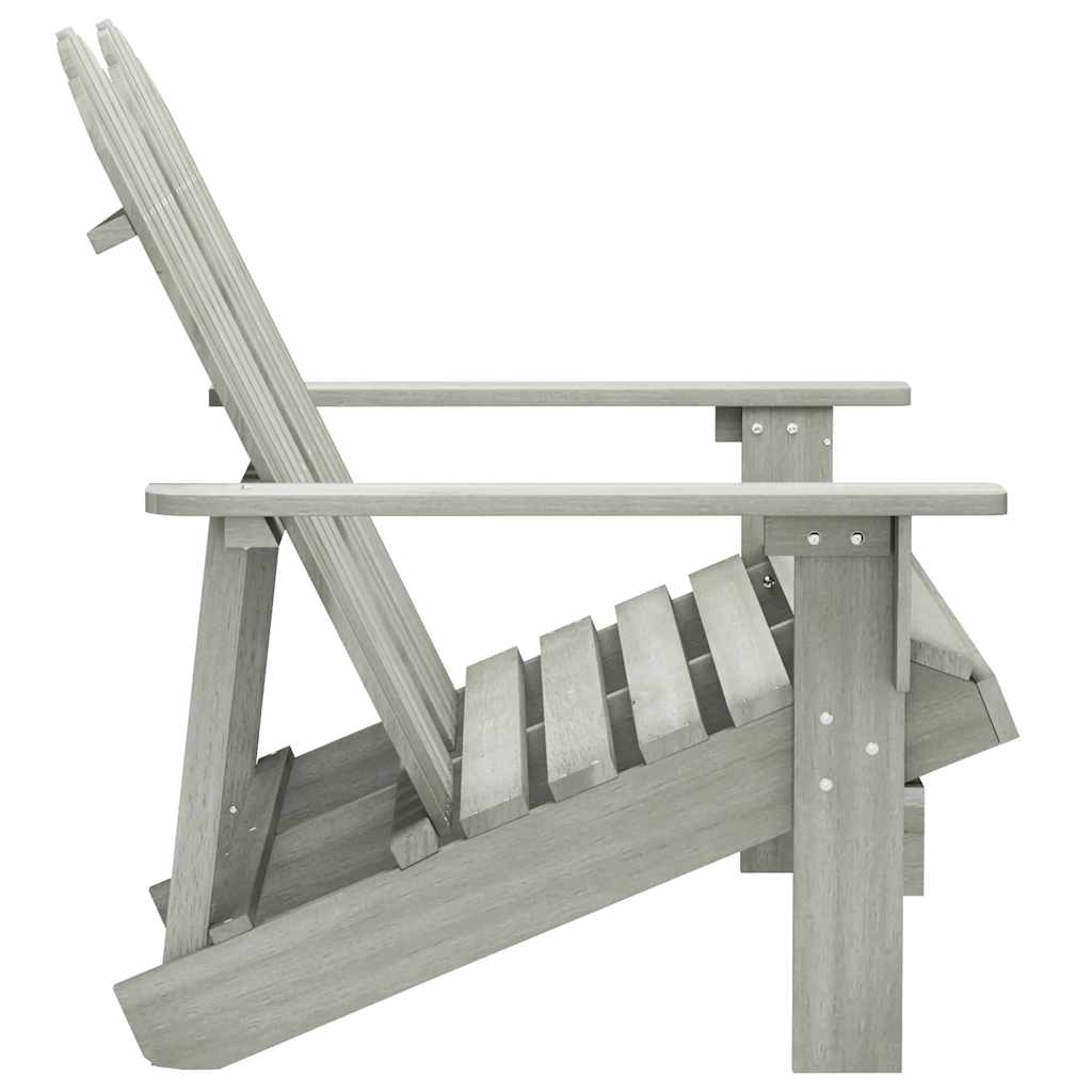 2-Seater Garden Adirondack Chair Solid Fir Wood Grey