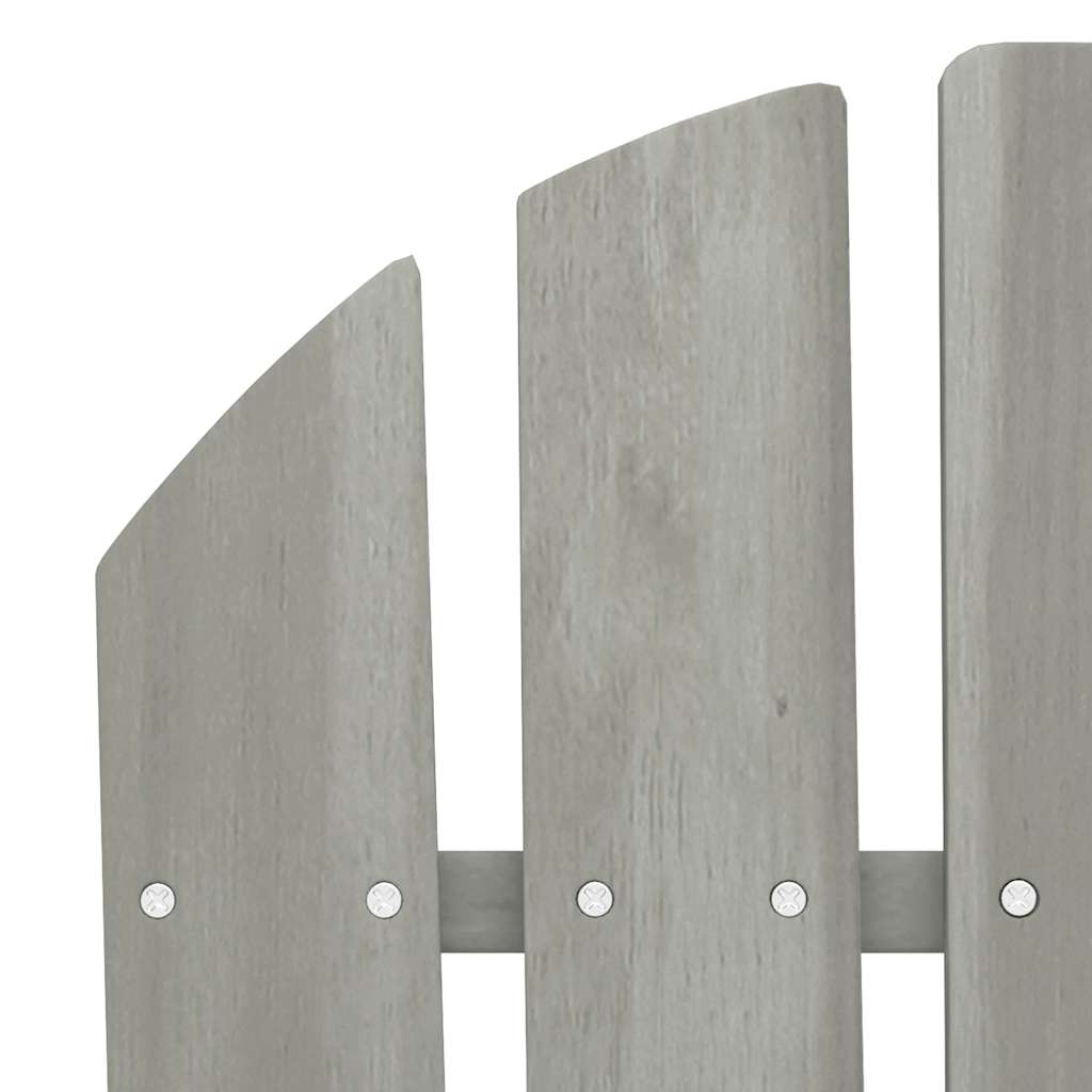 2-Seater Garden Adirondack Chair Solid Fir Wood Grey