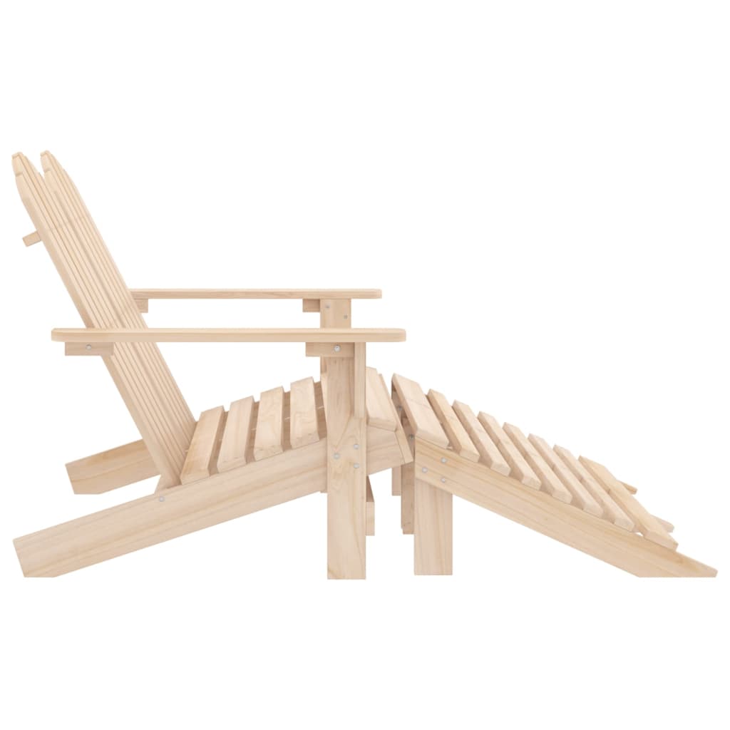 Garden Chair | Natural Wood | Solid Fir Wood | 2-Seater | Detachable