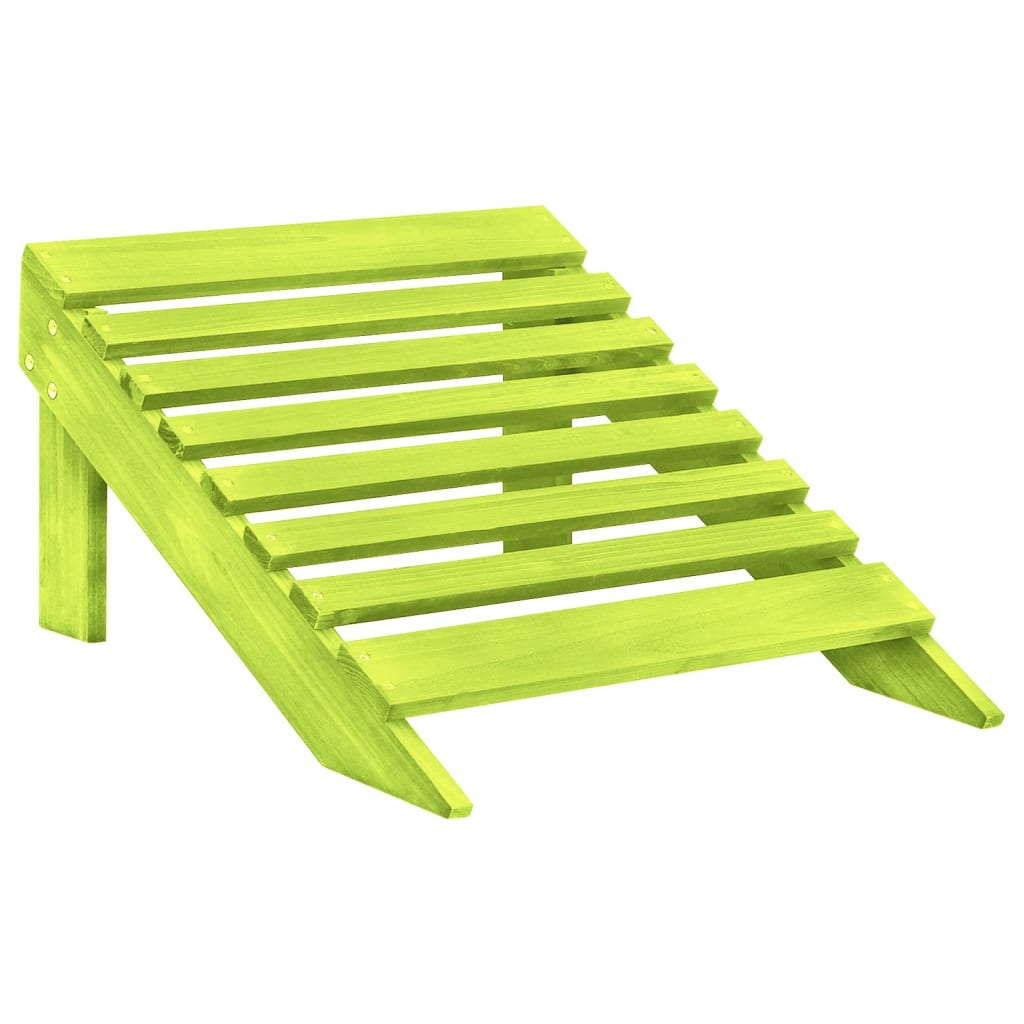 Garden Chair | Green | Solid fir wood | 2-Seater | Detachable