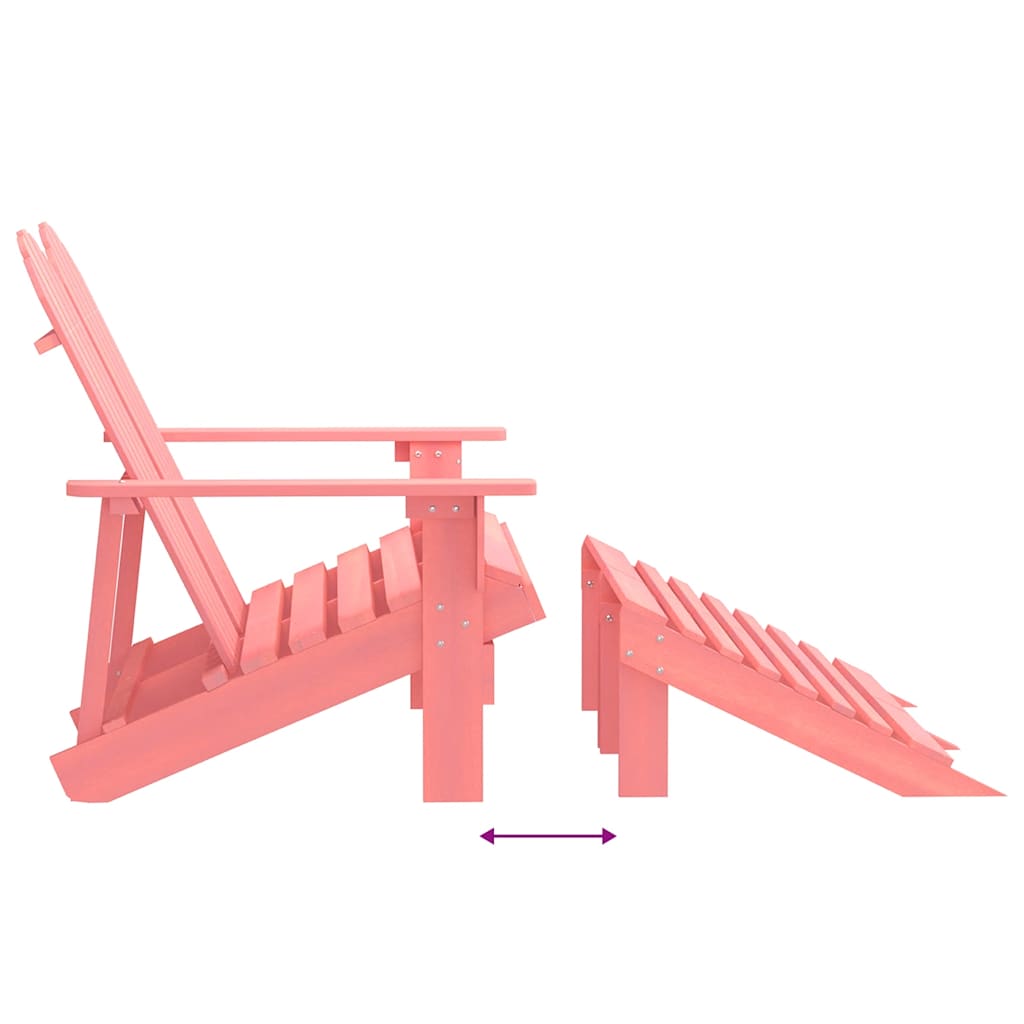 Garden Chair | Pink | Solid fir wood | Large | Detachable
