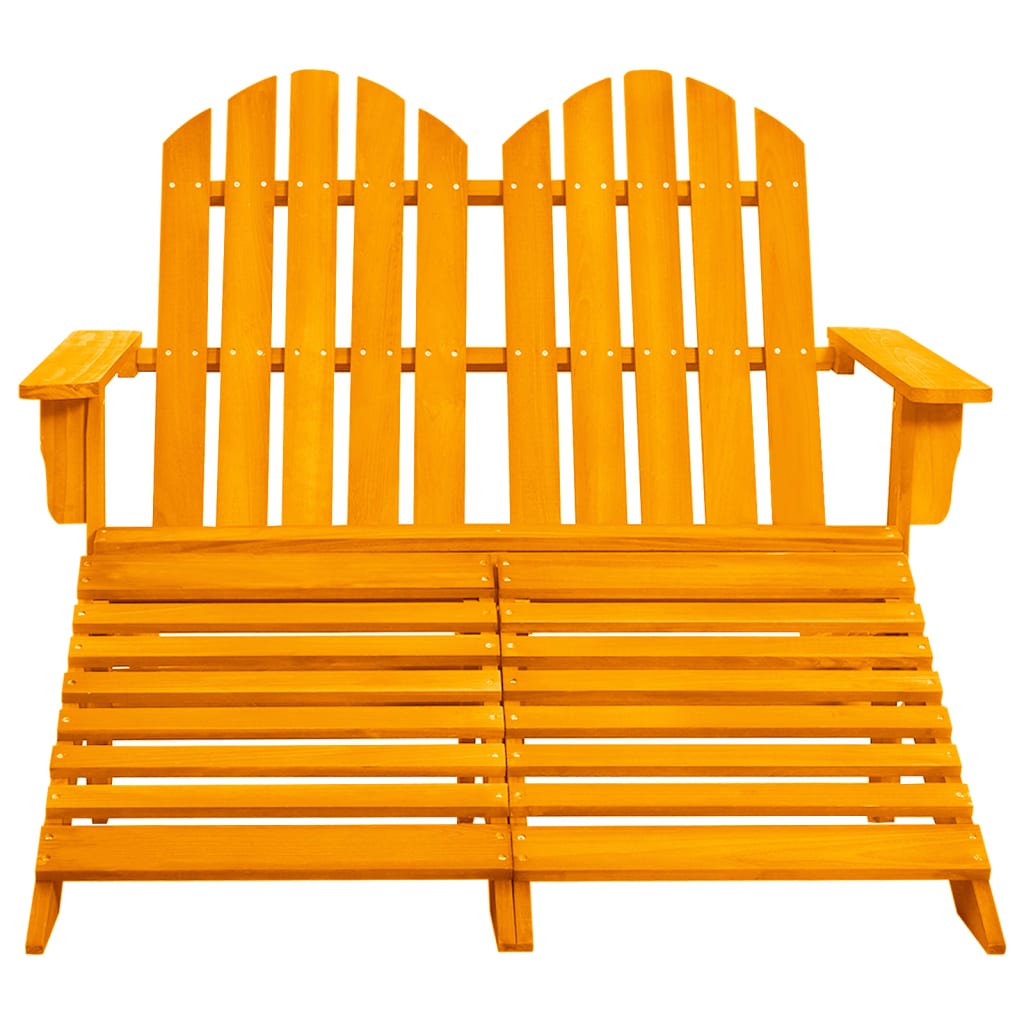 Garden Chair | Orange | Solid fir wood | Large | Detachable