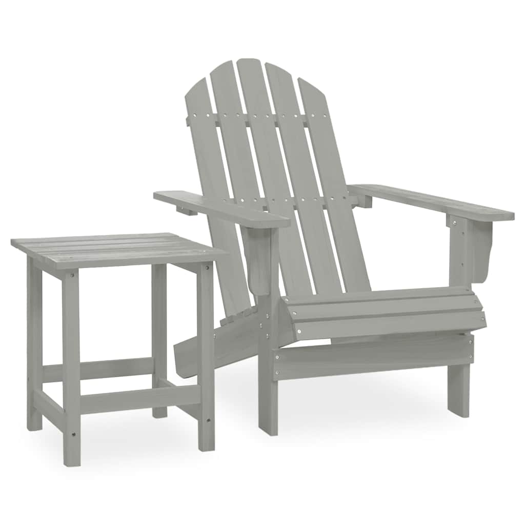 Garden Chair | Grey | Solid fir wood | Large |  Ergonomic  | Garden Chair