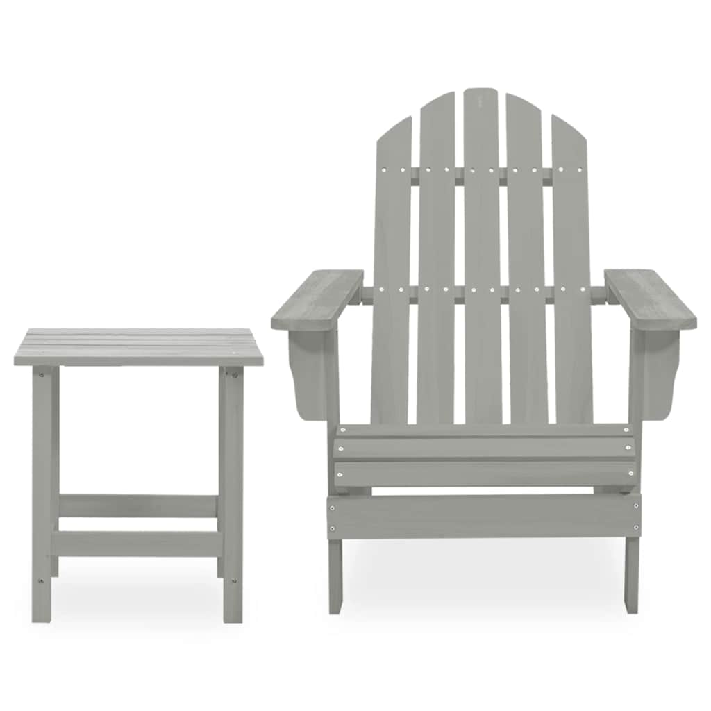 Garden Chair | Grey | Solid fir wood | Large |  Ergonomic  | Garden Chair