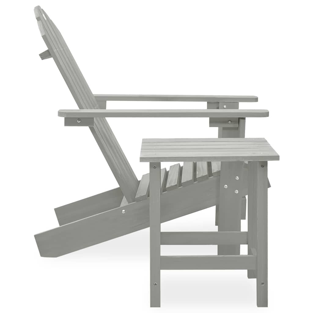 Garden Chair | Grey | Solid fir wood | Large |  Ergonomic  | Garden Chair