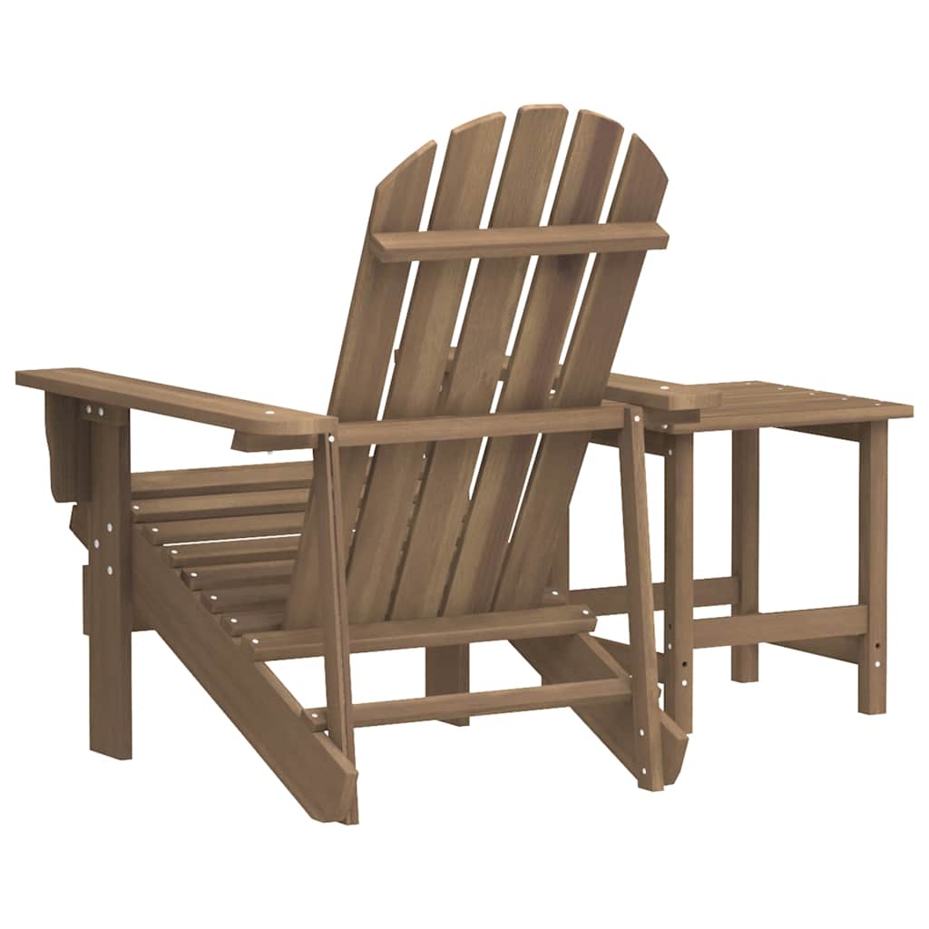 Garden Chair | Brown | Solid fir wood | 69.5 x 86.5 x 89.5 cm
