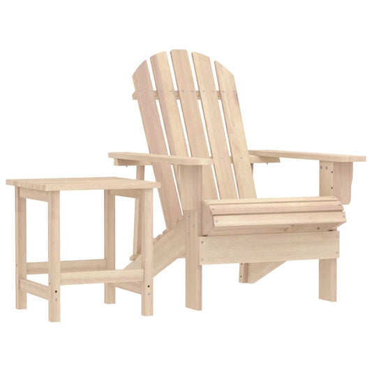 315922 vidaXL Garden Adirondack Chair with Table Solid Fir Wood