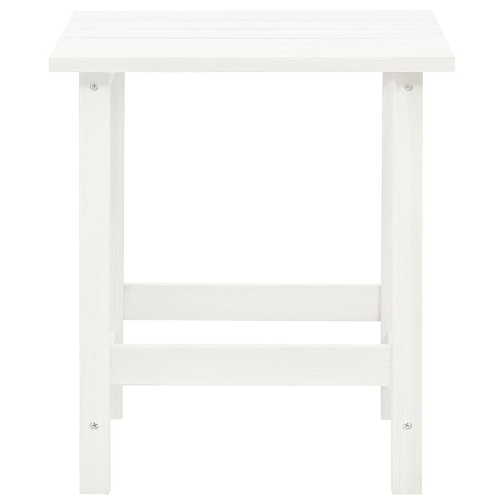 315929 vidaXL Garden Adirondack Chair with Ottoman&Table Solid Fir Wood White