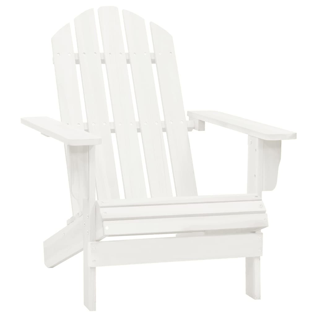 Garden Chair | White | Solid fir wood | Large | Detachable | Garden Chair