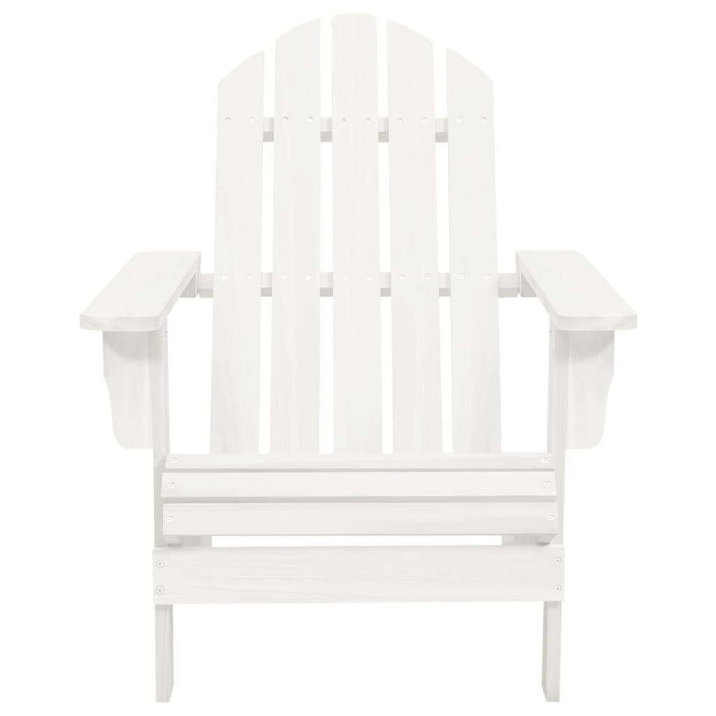 Garden Chair | White | Solid fir wood | Large | Detachable | Garden Chair
