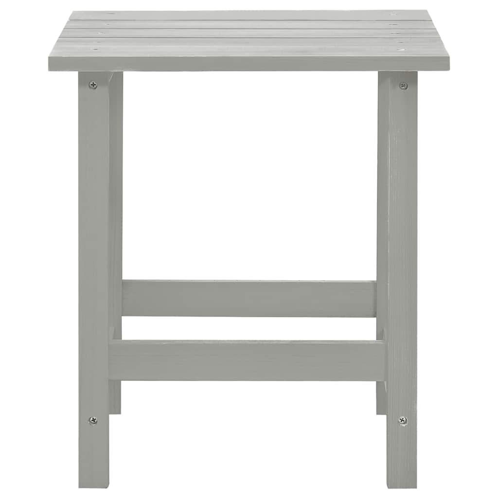 315930 vidaXL Garden Adirondack Chair with Ottoman&Table Solid Fir Wood Grey