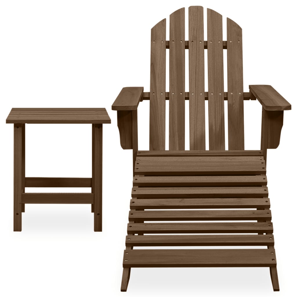 Garden Chair | Brown | Solid fir wood | Large | Detachable