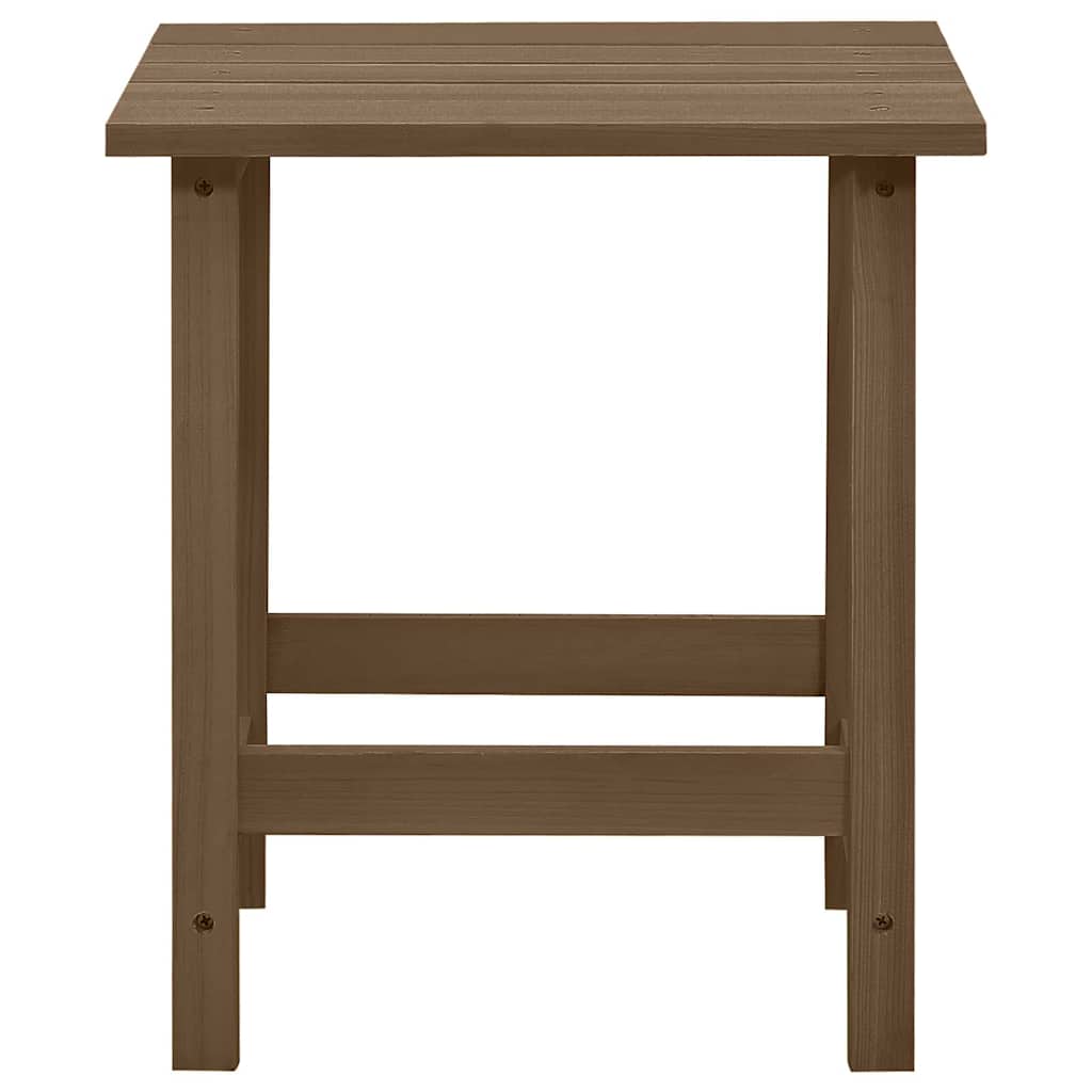 315931 vidaXL Garden Adirondack Chair with Ottoman&Table Solid Fir Wood Brown