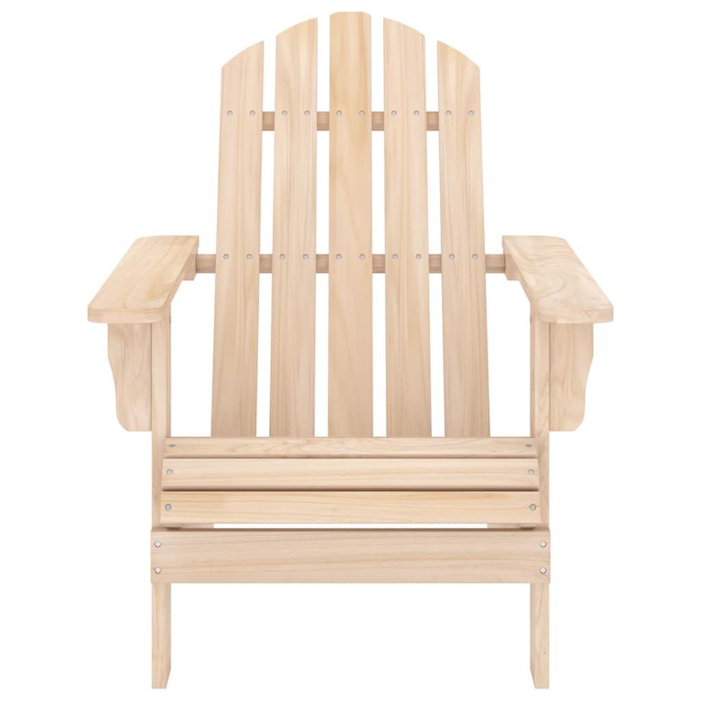 315932 vidaXL Garden Adirondack Chair with Ottoman and Table Solid Fir Wood