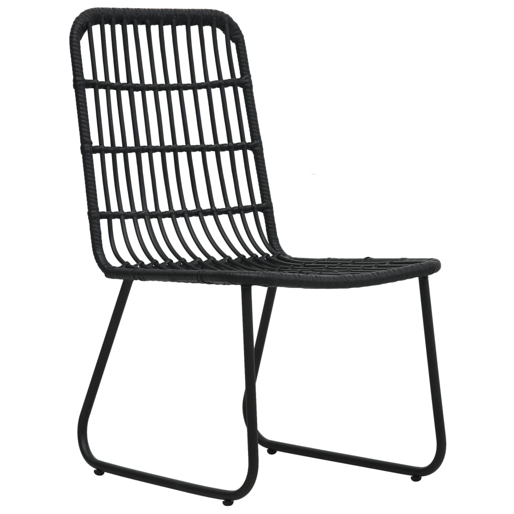 Dining Set | Black | Poly rattan | Large | Stackable | Outdoor Dining Set