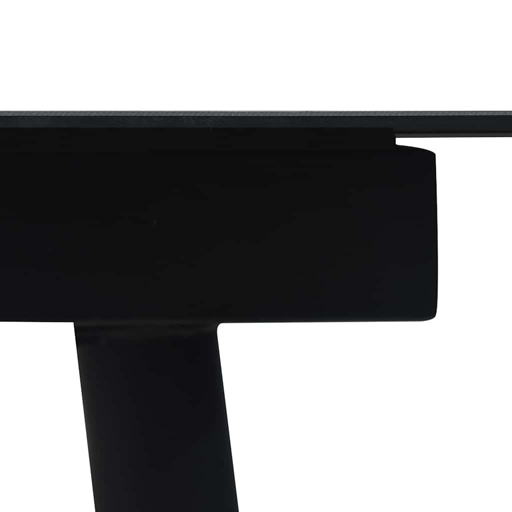 Dining Set | Black | Powder-Coated Steel | Large | Durable | Dining Set