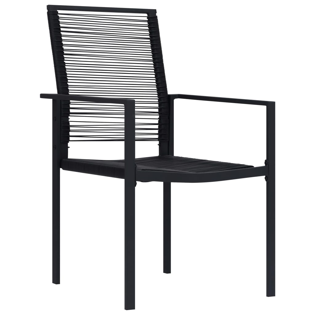 Dining Set | Black | Glass | Large |  Durable  | Garden Dining Set