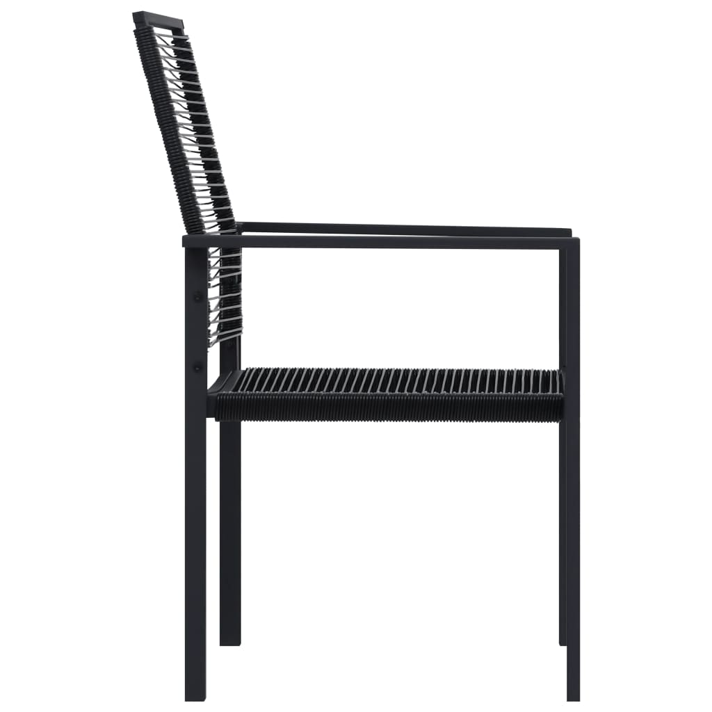 Dining Set | Black | Glass | Large |  Durable  | Garden Dining Set
