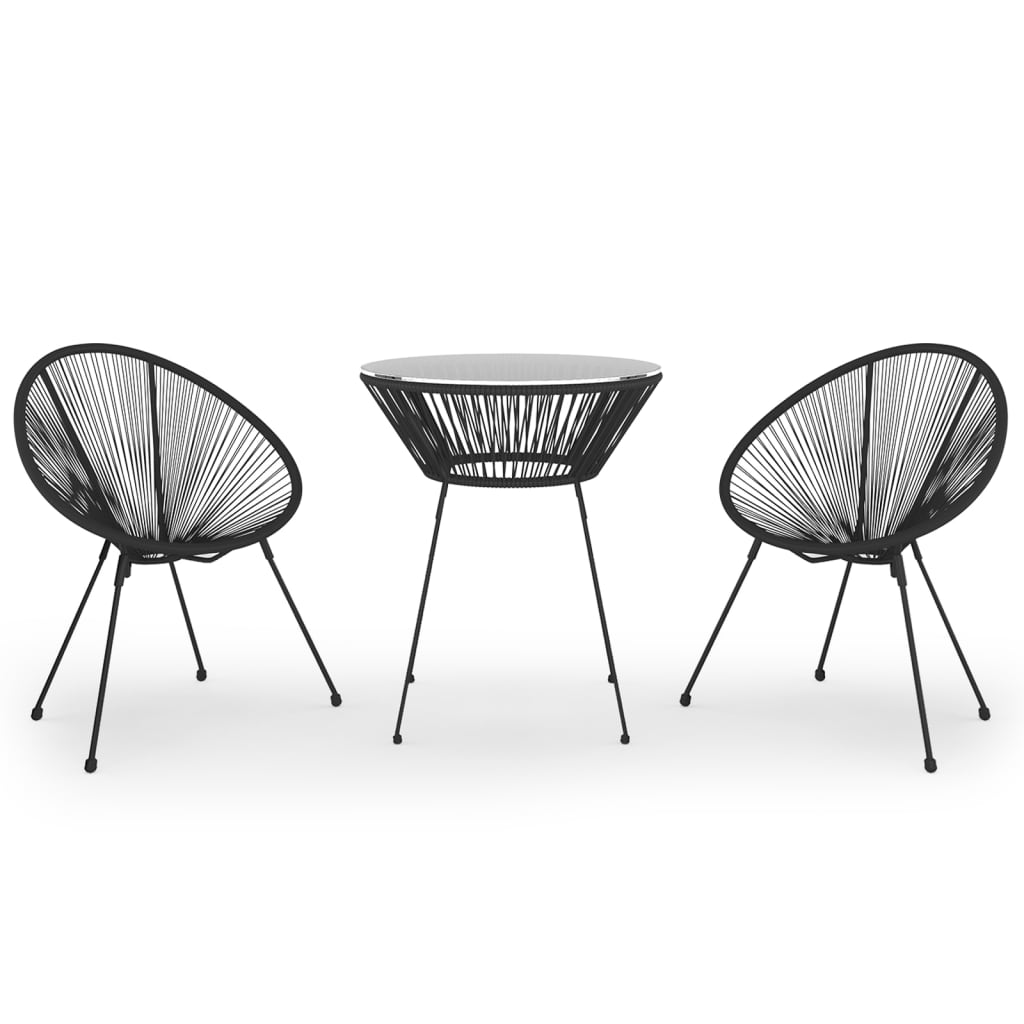 Dining Set | Black and Transparent