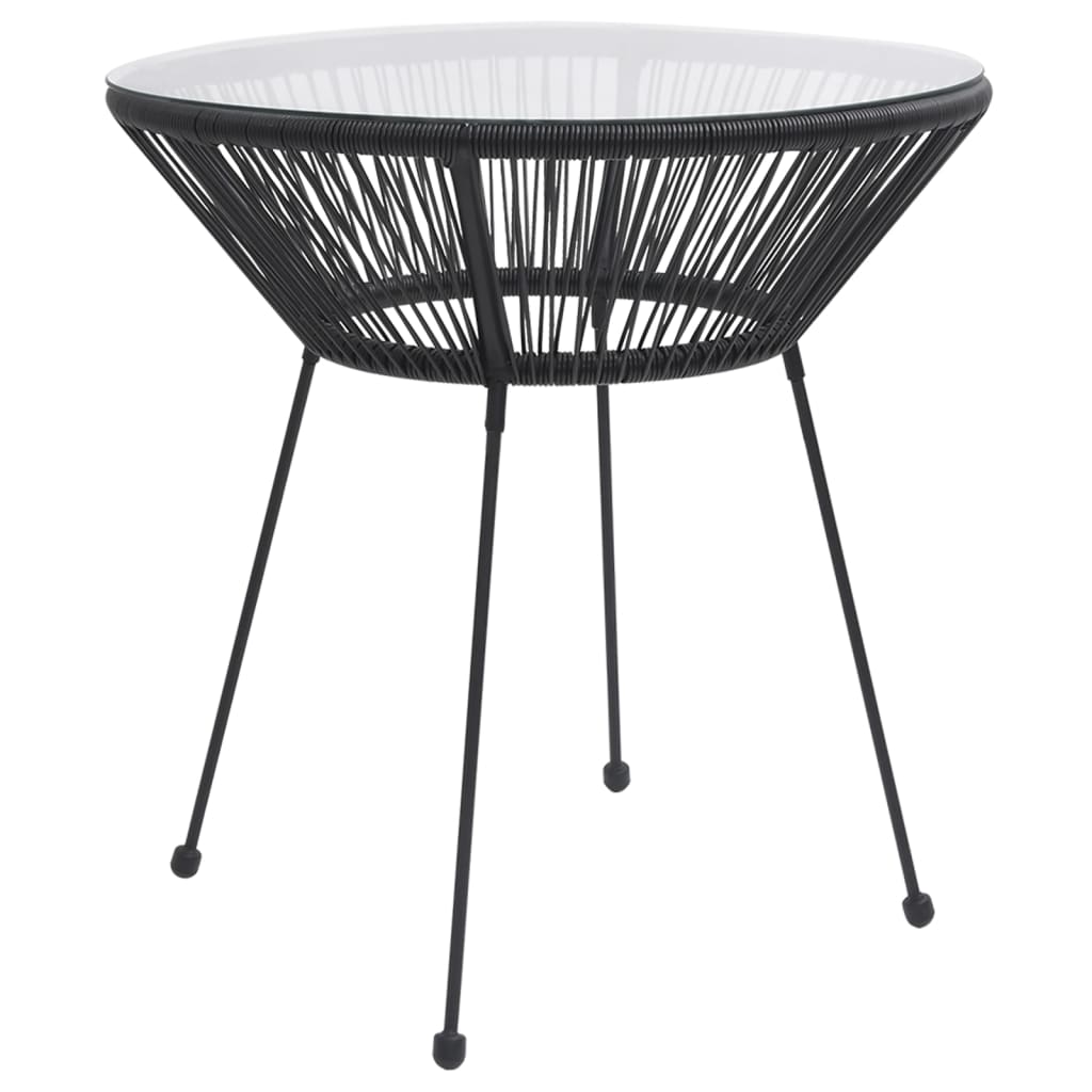 Dining Set | Black and Transparent