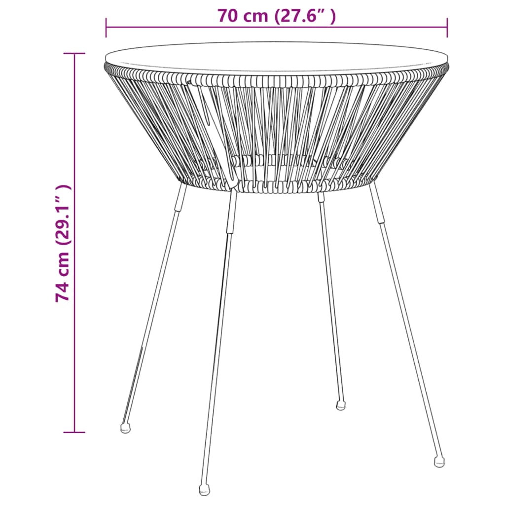 Dining Set | Black and Transparent