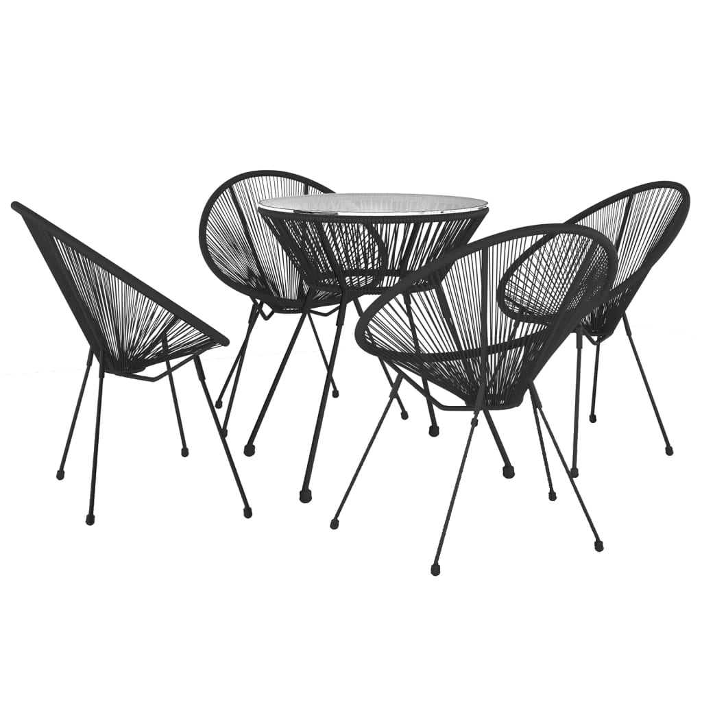Dining Set | Black and Transparent