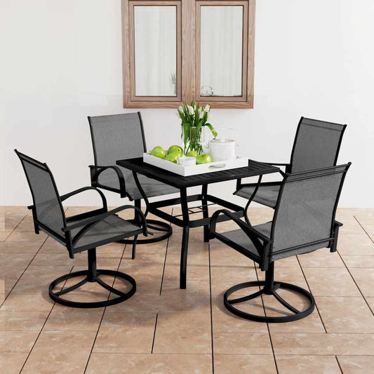 Dining Set | Anthracite Grey | Textilene and Powder-Coated Steel