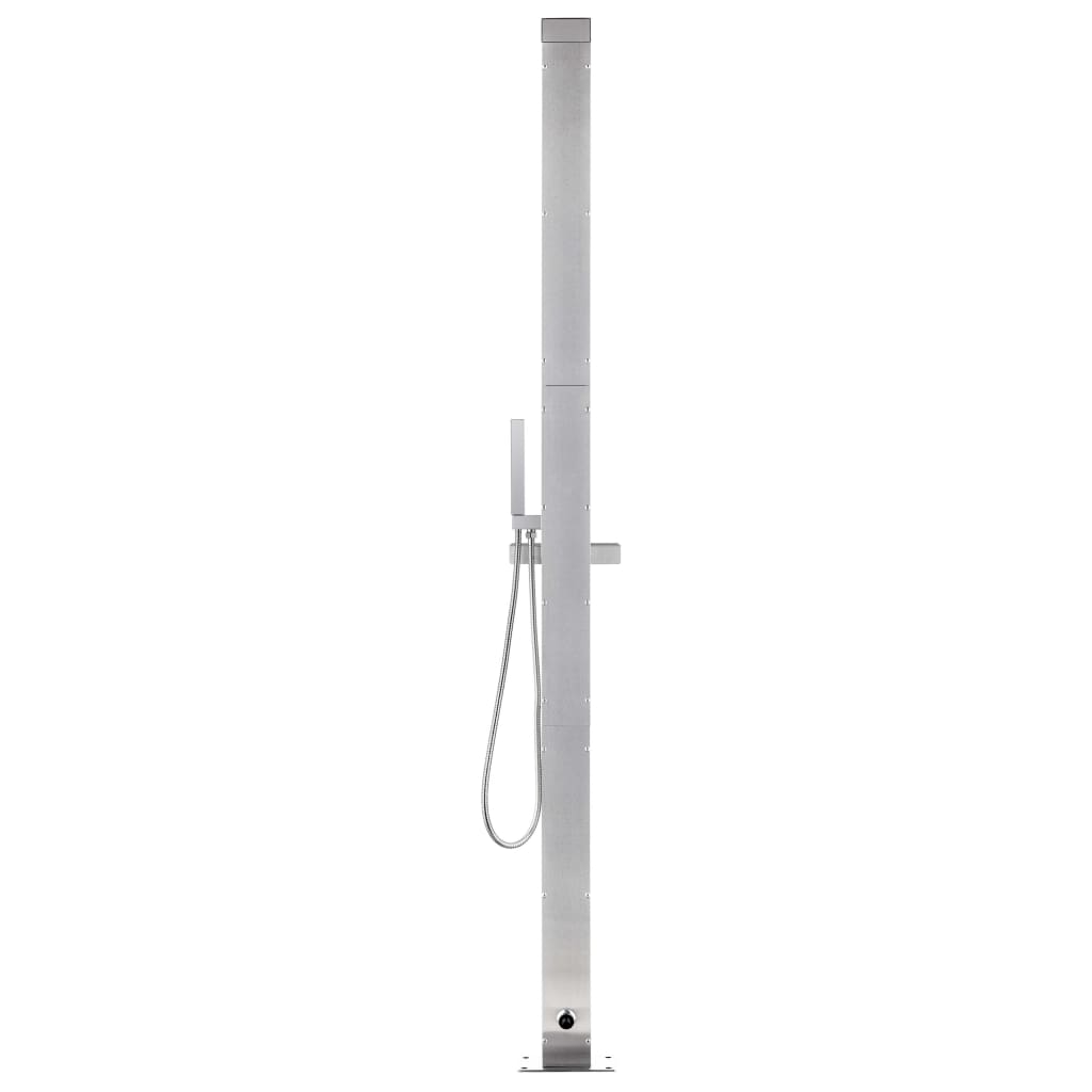 vidaXL Garden Shower 220 cm Stainless Steel