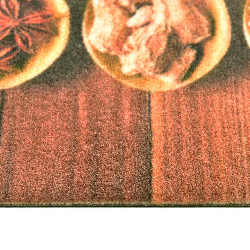 315958 vidaXL Kitchen Carpet Washable Spoons 60x300 cm
