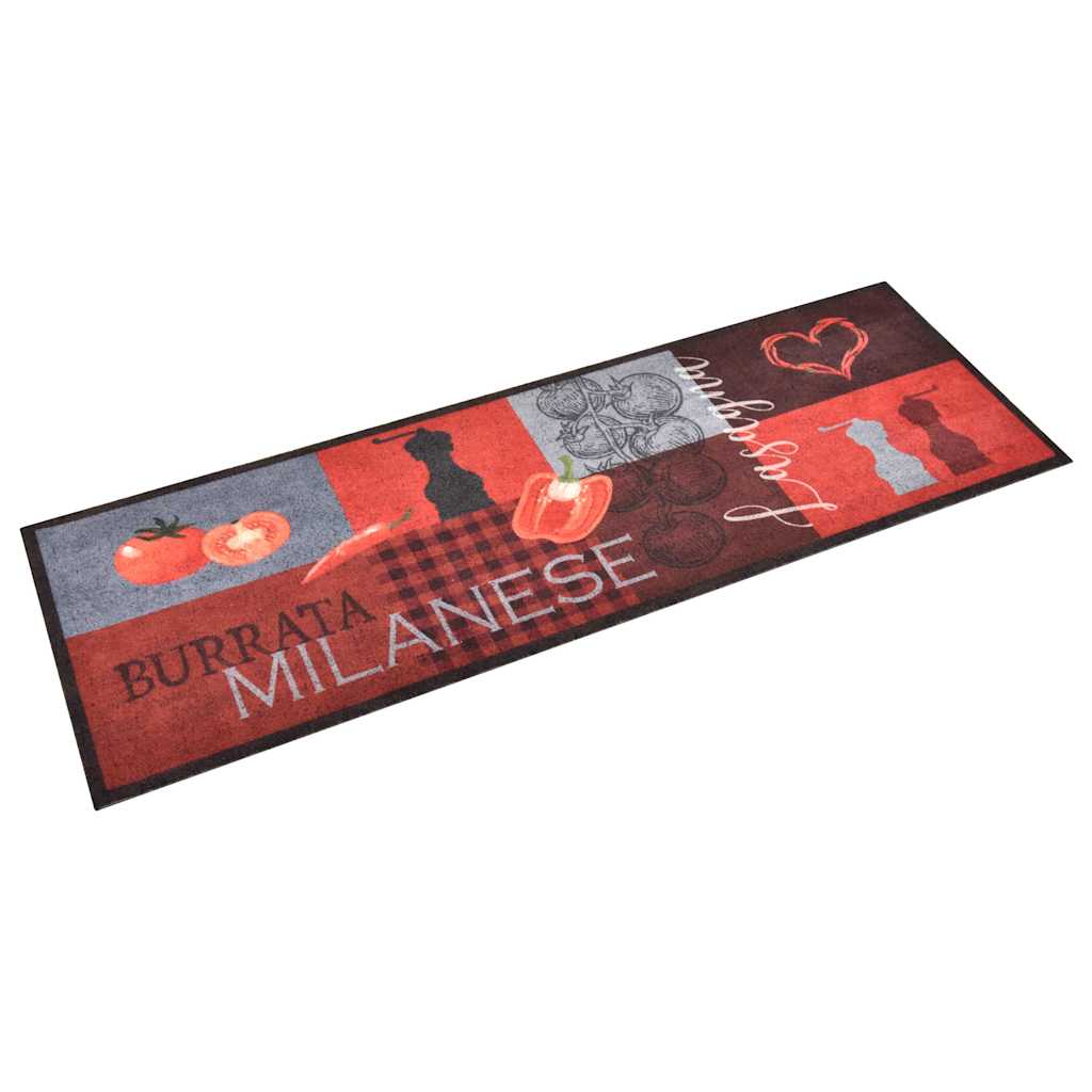 315977 vidaXL Kitchen Carpet Washable Tomatoes 60x180 cm