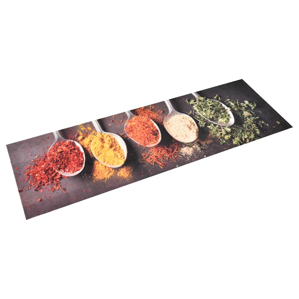 315979 vidaXL Kitchen Carpet Washable Spoons 45x150 cm
