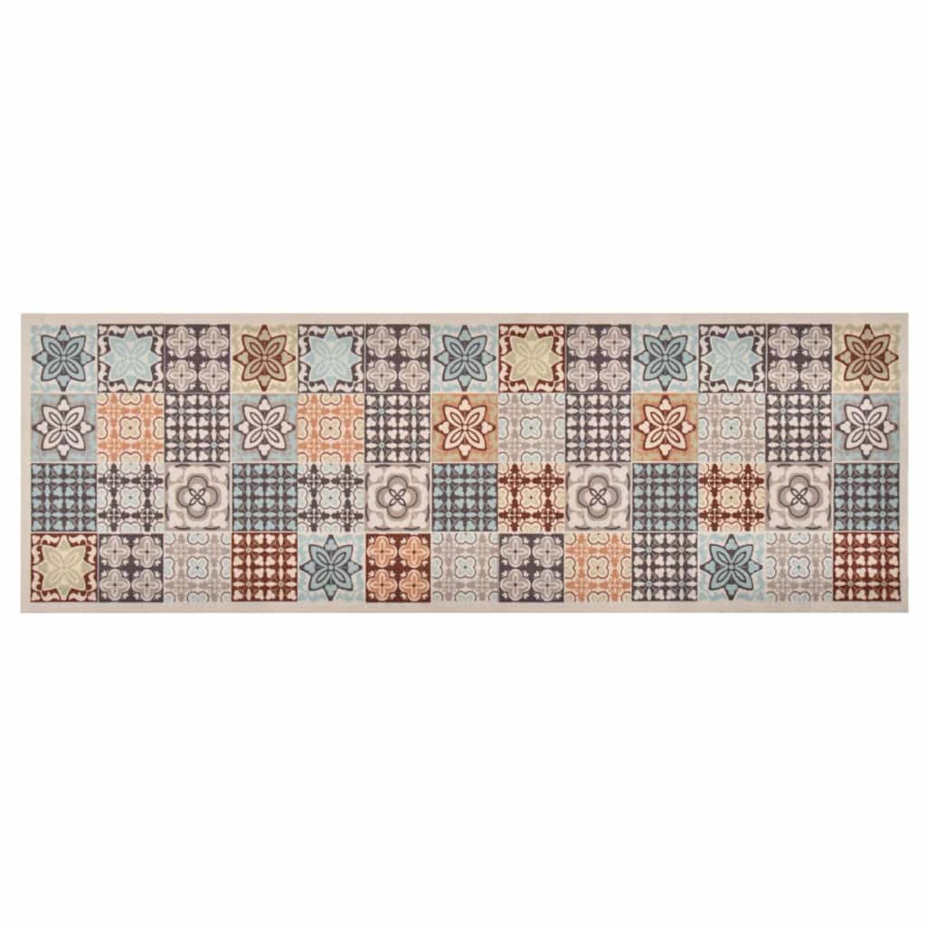 315982 vidaXL Kitchen Carpet Washable Mosaic Colour 45x150 cm
