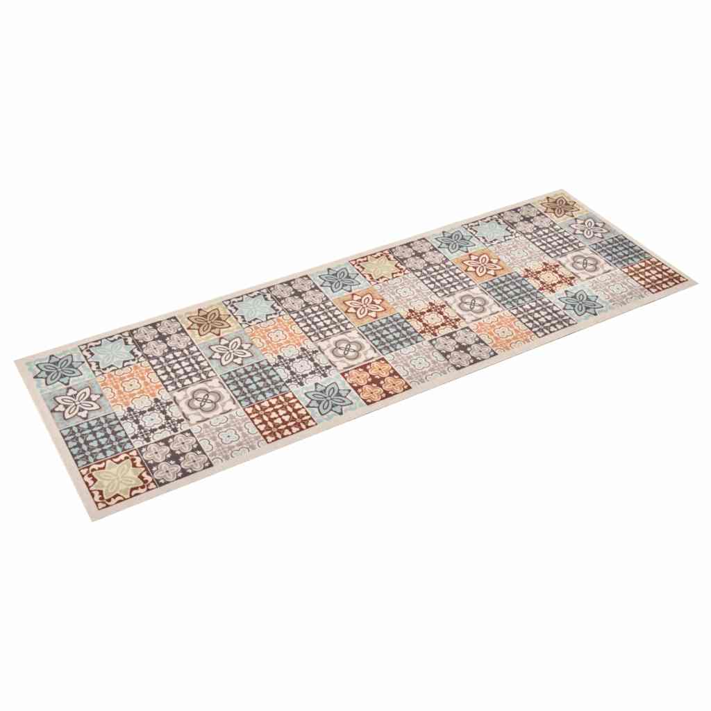 315982 vidaXL Kitchen Carpet Washable Mosaic Colour 45x150 cm