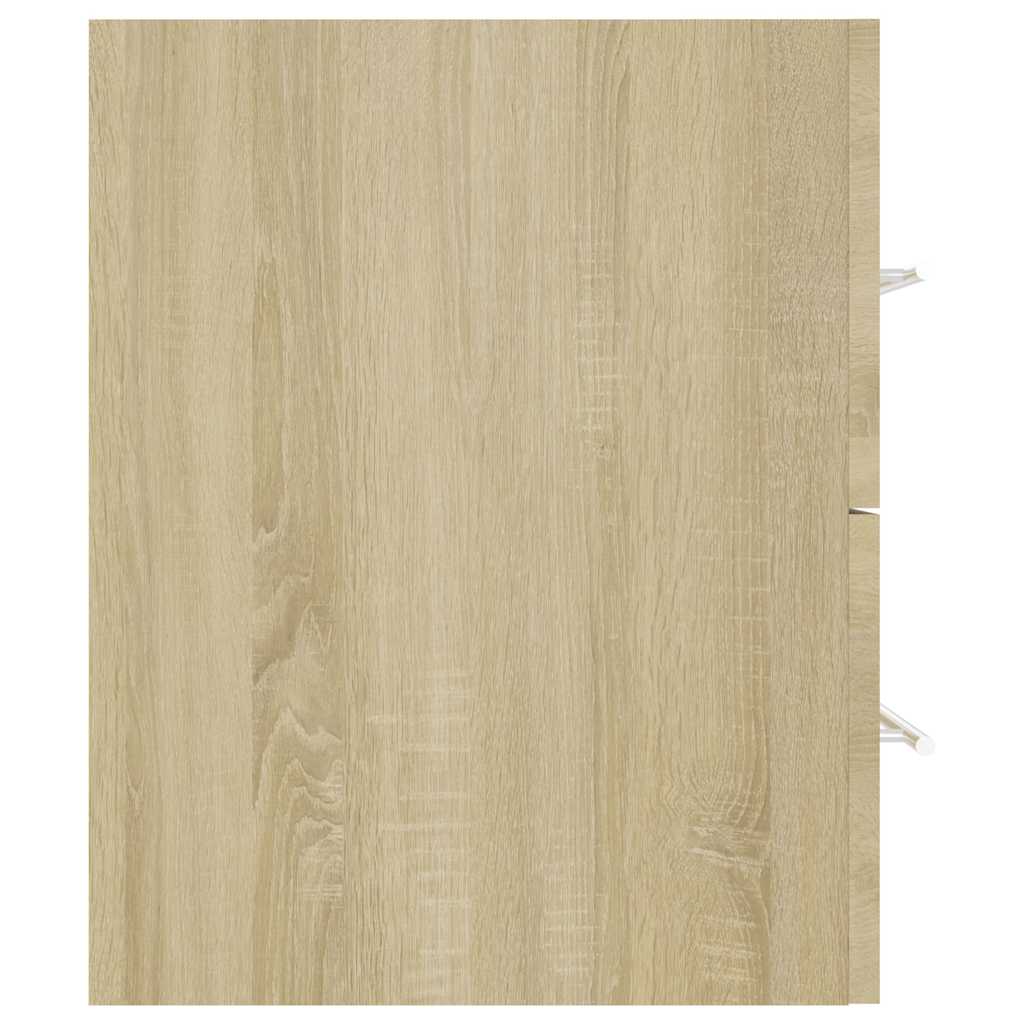 804848 vidaXL 2 Piece Bathroom Furniture Set Sonoma Oak Engineered Wood