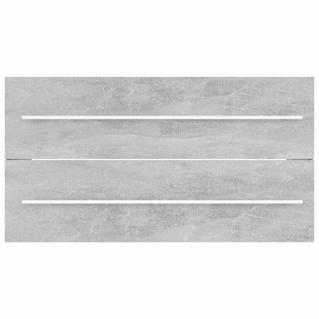 804849 vidaXL 2 Piece Bathroom Furniture Set Concrete Grey Engineered Wood