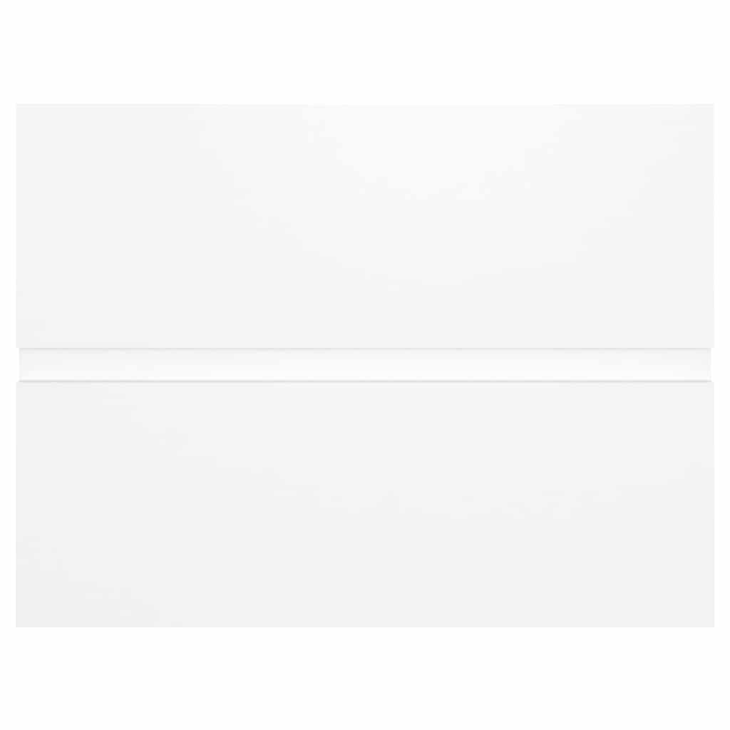 804872 vidaXL 2 Piece Bathroom Furniture Set White Engineered Wood