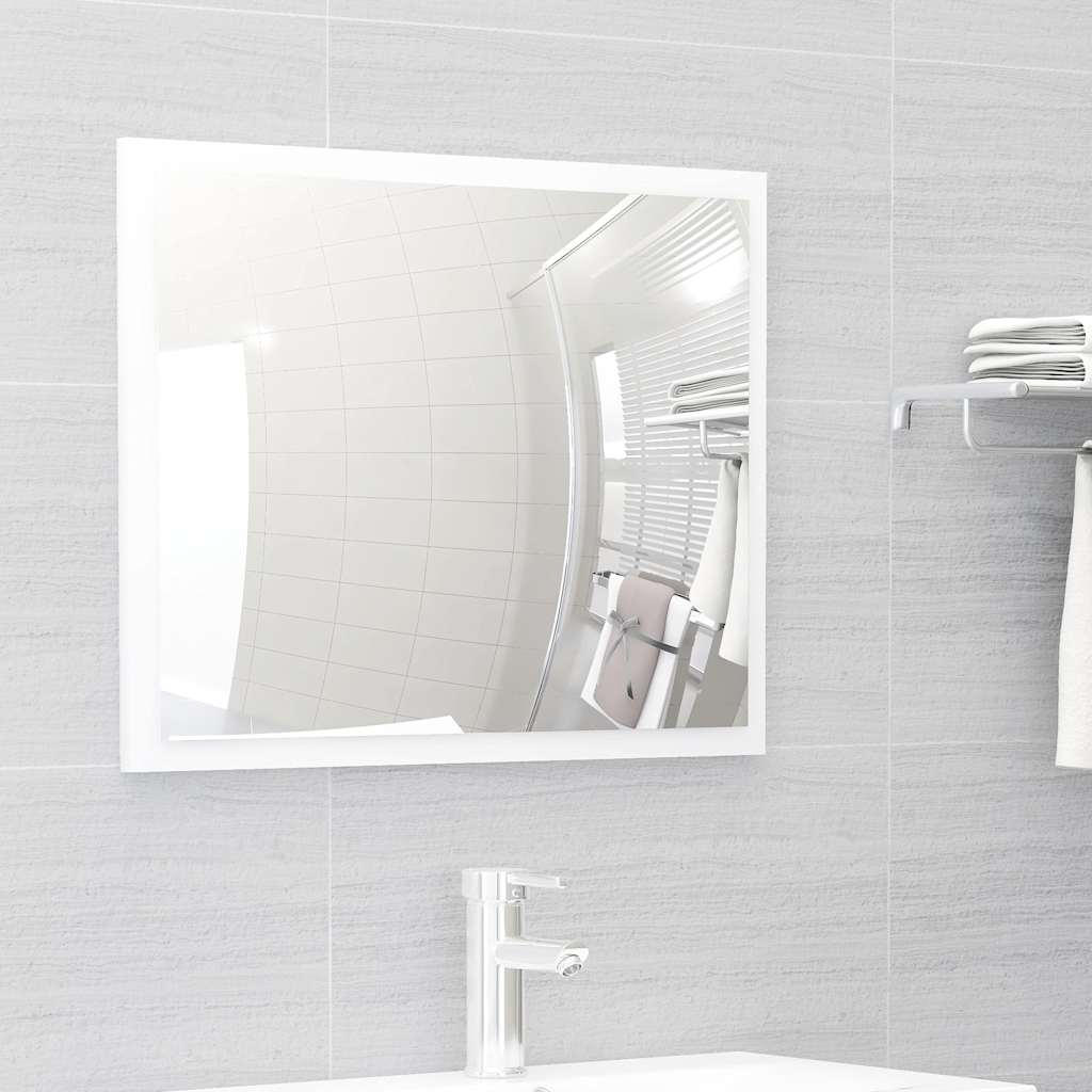 804872 vidaXL 2 Piece Bathroom Furniture Set White Engineered Wood