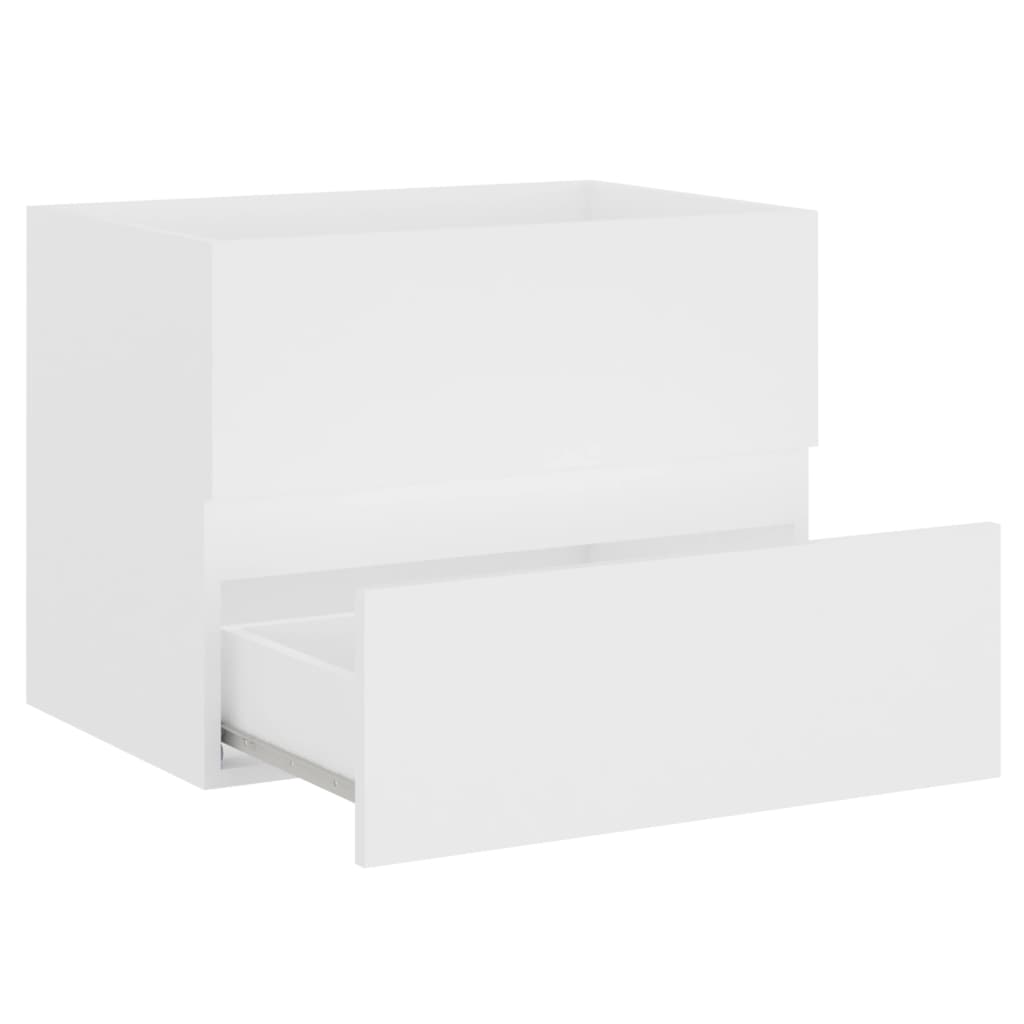 vidaXL 2 Piece Bathroom Furniture Set White Engineered Wood