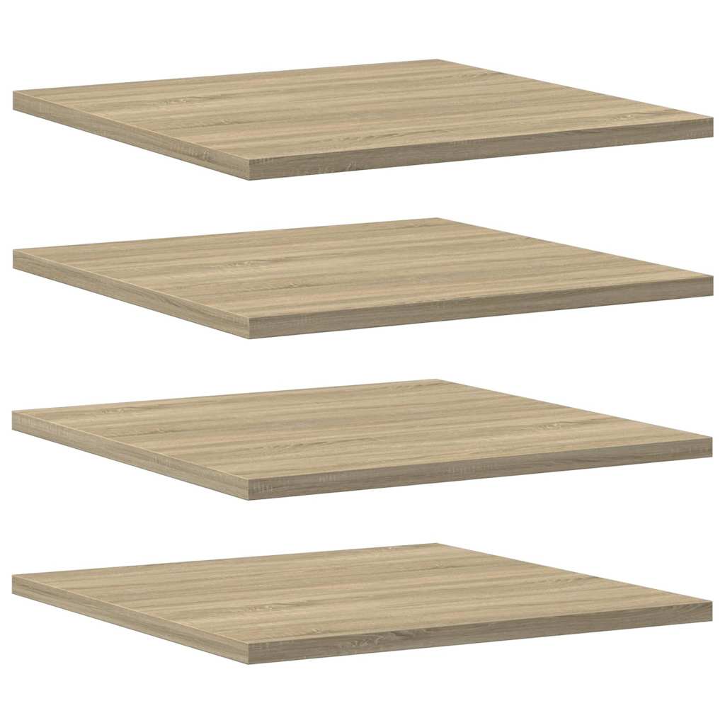 805176 vidaXL Bookshelf Boards 4 pcs Sonoma Oak 40x40x1,5 cm Engineered Wood