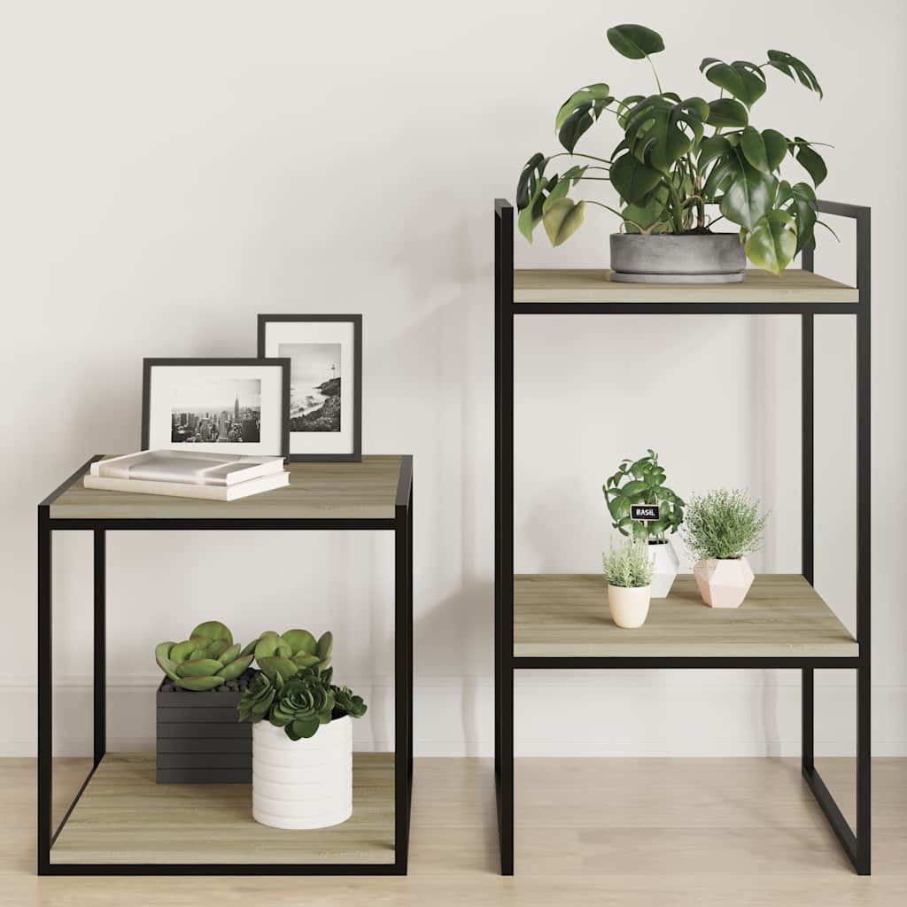 805176 vidaXL Bookshelf Boards 4 pcs Sonoma Oak 40x40x1,5 cm Engineered Wood