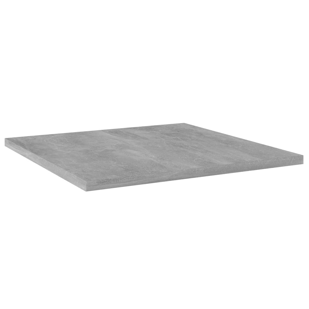 Bookshelf Boards 8 pcs Concrete Grey 40x40x1.5 cm Engineered Wood