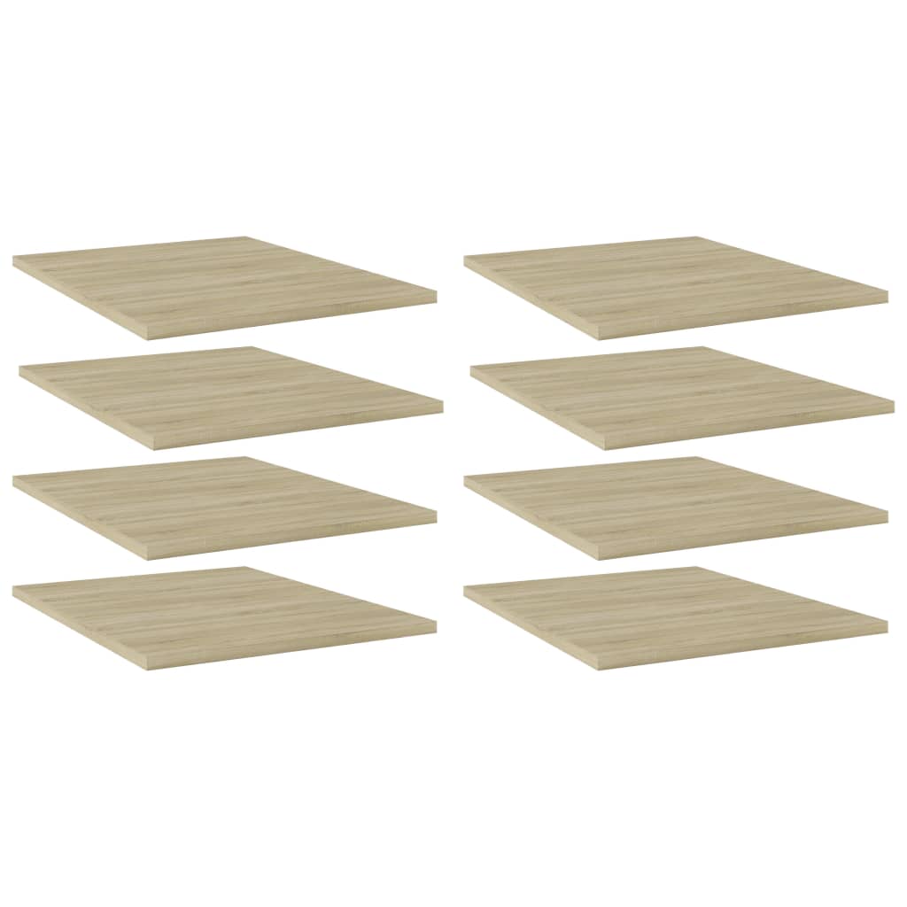 Bookshelf Boards 8 pcs Sonoma Oak 40x50x1.5 cm Engineered Wood