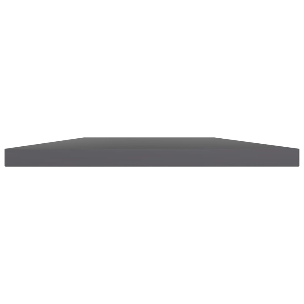 Bookshelf Boards 8 pcs High Gloss Grey 60x40x1.5 cm Engineered Wood