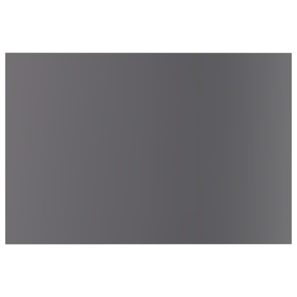 Bookshelf Boards 8 pcs High Gloss Grey 60x40x1.5 cm Engineered Wood