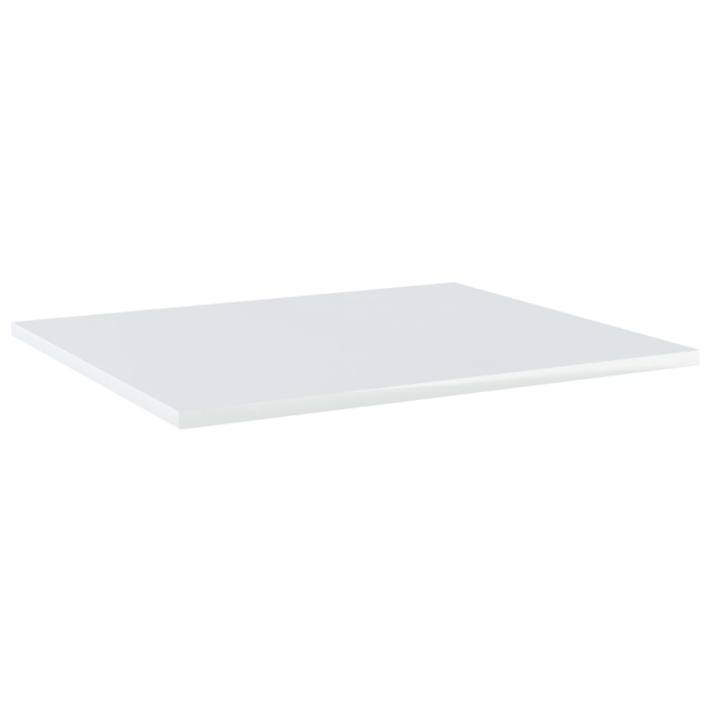 Bookshelf Boards 8 pcs High Gloss White 60x50x1.5 cm Engineered Wood