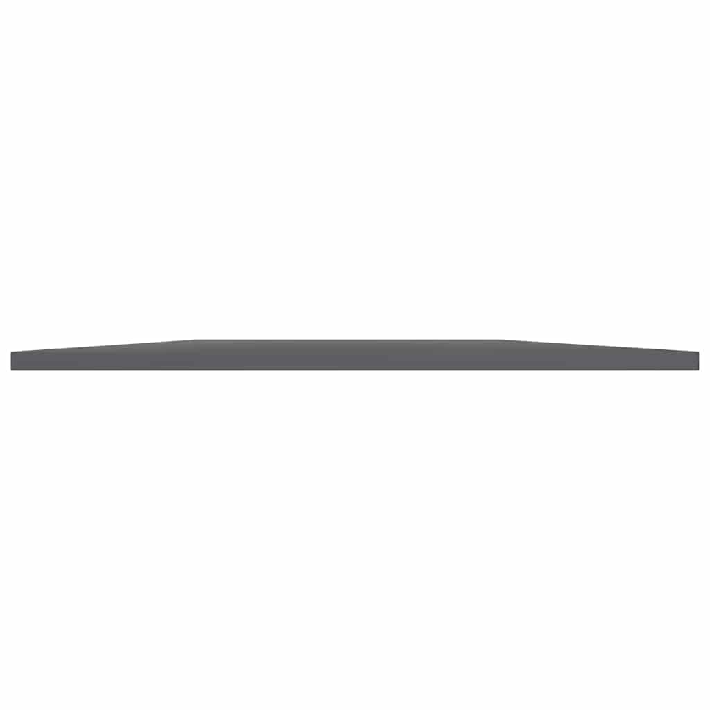 805312 vidaXL Bookshelf Boards 4 pcs High Gloss Grey 80x20x1,5 cm Engineered Wood
